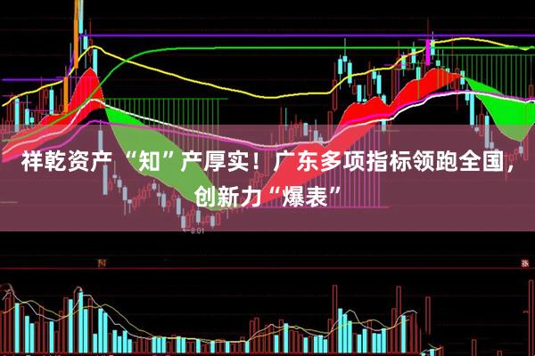 祥乾资产 “知”产厚实！广东多项指标领跑全国，创新力“爆表”