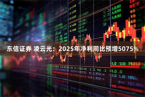 东信证券 凌云光：2025年净利同比预增5075%